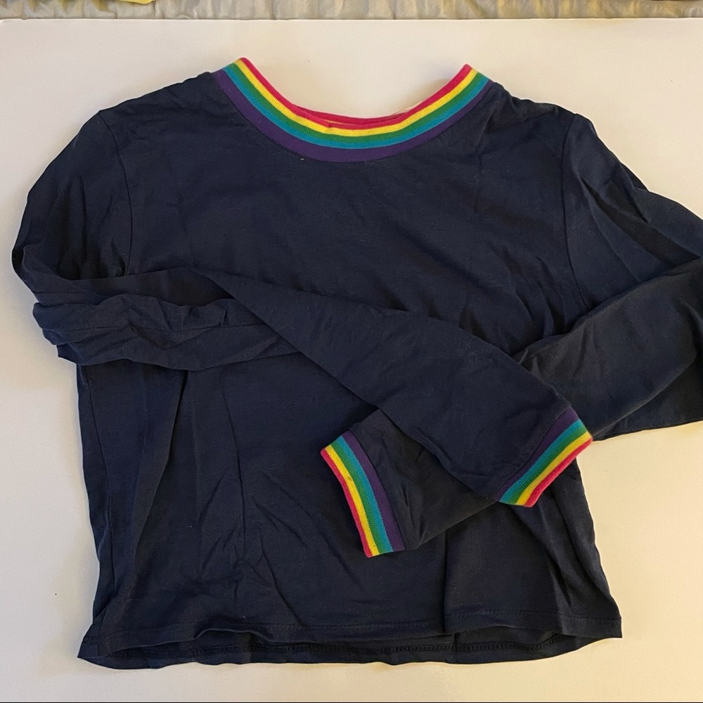 Rainbow crop top